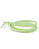 The Nalu Beads Mint Leather Wrap in Mint