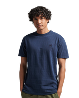 The Superdry Mens Vintage Texture T-Shirt in Eclipse Navy