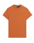 The Superdry Mens Essential Logo Embroidered T-Shirt in Mojave Orange