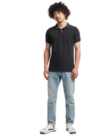 The Superdry Mens Vintage Destroyed Polo Shirt in Black