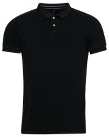 The Superdry Mens Vintage Destroyed Polo Shirt in Black