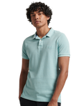 The Superdry Mens Vintage Destroyed Polo Shirt in Fresh Mint