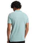 The Superdry Mens Vintage Destroyed Polo Shirt in Fresh Mint