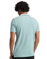 The Superdry Mens Vintage Destroyed Polo Shirt in Fresh Mint