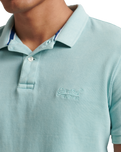 The Superdry Mens Vintage Destroyed Polo Shirt in Fresh Mint