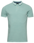 The Superdry Mens Vintage Destroyed Polo Shirt in Fresh Mint