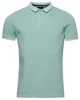 The Superdry Mens Vintage Destroyed Polo Shirt in Fresh Mint