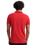 The Superdry Mens Vintage Destroyed Polo Shirt in Rouge Red