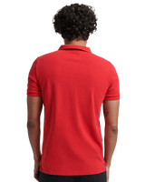 The Superdry Mens Vintage Destroyed Polo Shirt in Rouge Red