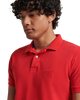 The Superdry Mens Vintage Destroyed Polo Shirt in Rouge Red