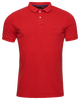 The Superdry Mens Vintage Destroyed Polo Shirt in Rouge Red