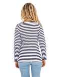 The Born by the Sea Womens Bretton T-Shirt in White & Navy