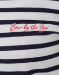 The Born by the Sea Womens Bretton T-Shirt in White & Navy