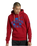 The Superdry Mens Track & Field Classic Hoodie in Chilli Pepper