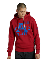 The Superdry Mens Track & Field Classic Hoodie in Chilli Pepper