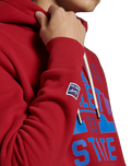 The Superdry Mens Track & Field Classic Hoodie in Chilli Pepper