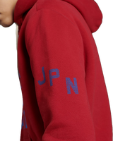 The Superdry Mens Track & Field Classic Hoodie in Chilli Pepper