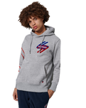 The Superdry Mens Sportstyle Graphic Hoodie in Grey Slub Grindle