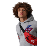 The Superdry Mens Sportstyle Graphic Hoodie in Grey Slub Grindle