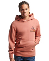 The Superdry Mens Vintage 90's Terrain Hoodie in Pureed Pumpkin