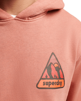 The Superdry Mens Vintage 90's Terrain Hoodie in Pureed Pumpkin