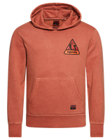 The Superdry Mens Vintage 90's Terrain Hoodie in Pureed Pumpkin