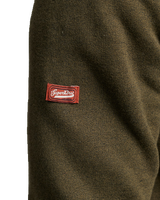 The Superdry Mens Core Logo Hoodie in Black Olive Grit