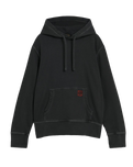 The Superdry Mens Contrast Stitch Relaxed Hoodie in Washed Black