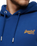 The Superdry Mens Essential Logo Hoodie in Pilot Mid Blue