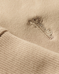 The Superdry Mens Essential Logo Sweatshirt in Light Stone Beige