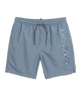 The Superdry Mens Premium Embroidered Swimshorts in Stormy Weather Grey