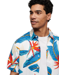 The Superdry Mens Hawaiian Shirt in Optic Paradise