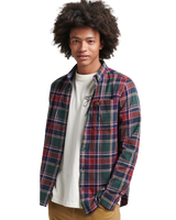 The Superdry Mens Vintage Lumberjack Shirt in Doyle Check Green