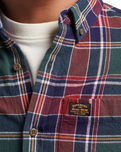 The Superdry Mens Vintage Lumberjack Shirt in Doyle Check Green