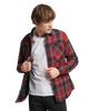 The Superdry Mens The Merchant Store Quilted Overshirt in Merchant Check Red