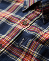 The Superdry Mens Vintage Check Shirt in Navy Check