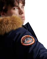 The Superdry Mens Everest Bomber Jacket in Nautical Navy