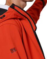 The Superdry Mens Hooded Softshell Jacket in Red Apple