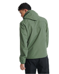 The Superdry Mens Technical Pop Zip Windcheater Jacket in Khaki