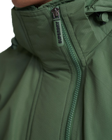 The Superdry Mens Technical Pop Zip Windcheater Jacket in Khaki