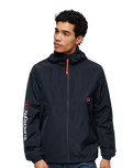 The Superdry Mens Hooded SD Windbreaker Jacket in Eclipse Navy