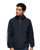 The Superdry Mens Hooded SD Windbreaker Jacket in Eclipse Navy