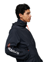 The Superdry Mens Hooded SD Windbreaker Jacket in Eclipse Navy