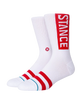 OG Womens Socks in White & Red