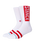 OG Womens Socks in White & Red