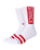 OG Womens Socks in White & Red