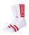 OG Womens Socks in White & Red