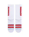 OG Womens Socks in White & Red