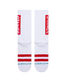 OG Womens Socks in White & Red