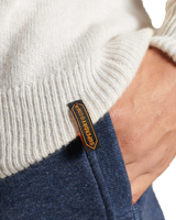 The Superdry Mens Harlo Jumper in Ecru Marl